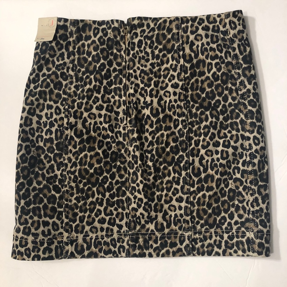 Jolt Stretch Animal Print Leopard Skirt Size 7/28 - Picture 2 of 7